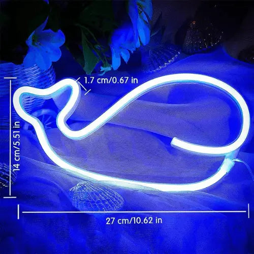 Neon Baleine Simple Lampe Neon
