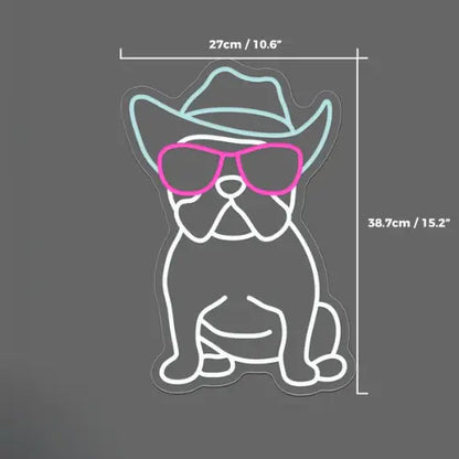 Neon Bulldog Lampe Neon