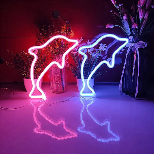 Neon Dauphin Lampe Neon