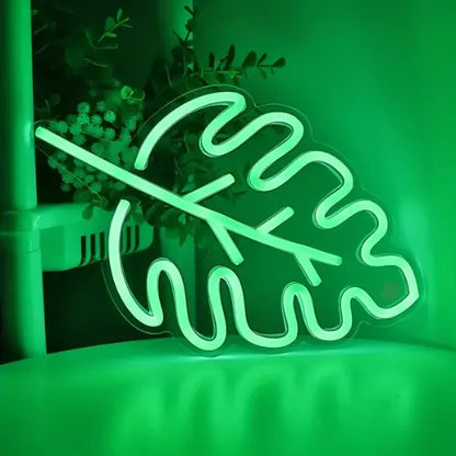 Neon Feuille Lampe Neon