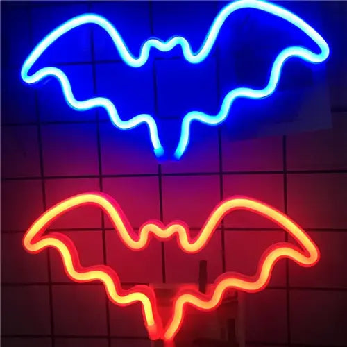 Neon Halloween Chauve-Souris Lampe Neon