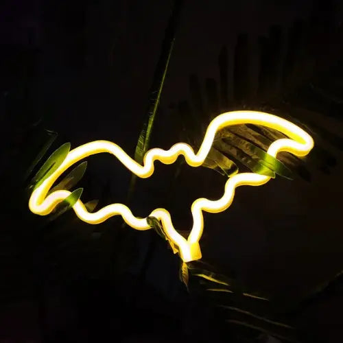 Neon Halloween Chauve-Souris Lampe Neon