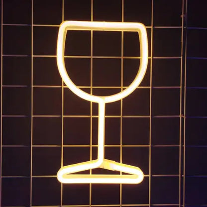 Neon Vin Lampe Neon