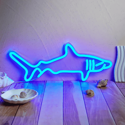 Neon Requin Lampe Neon