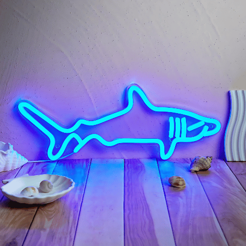 Neon Requin Lampe Neon