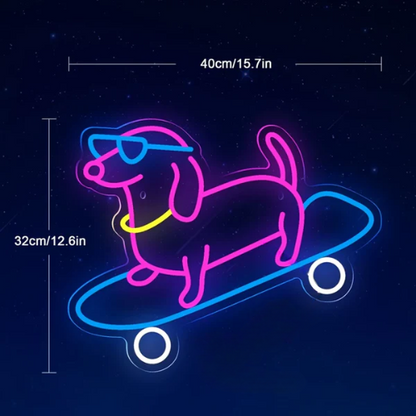 Neon Skateboard