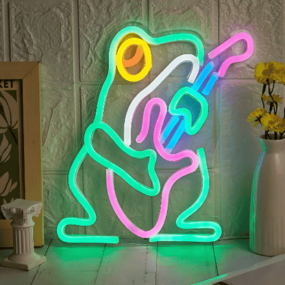 Neon Grenouille Funk Lampe Neon