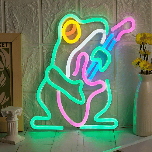 Neon Grenouille Funk Lampe Neon