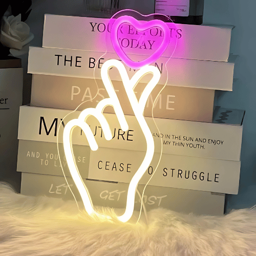 Neon main coeur Lampe Neon